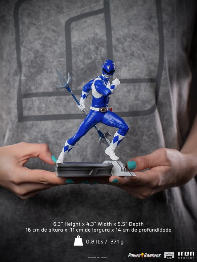 Iron Studios POWRAN46321-10 - Power Rangers - Blue Ranger – Captain ...