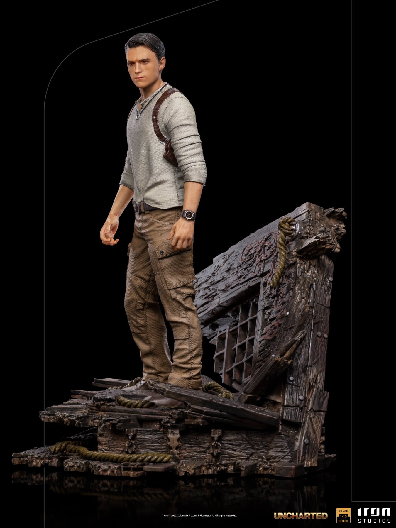 Iron Studios SONYYUN62322-10 - Uncharted Movie - Nathan Drake Deluxe Version