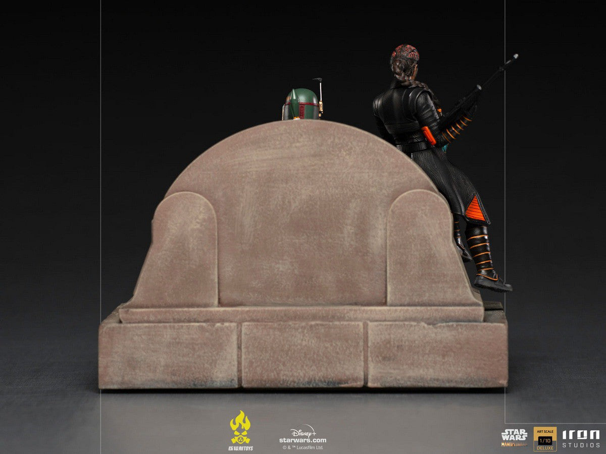 Iron Studios LUCSWR45721 - Star Wars : The Book Of Boba Fett - Boba Fett & Throne & Fennec Shand