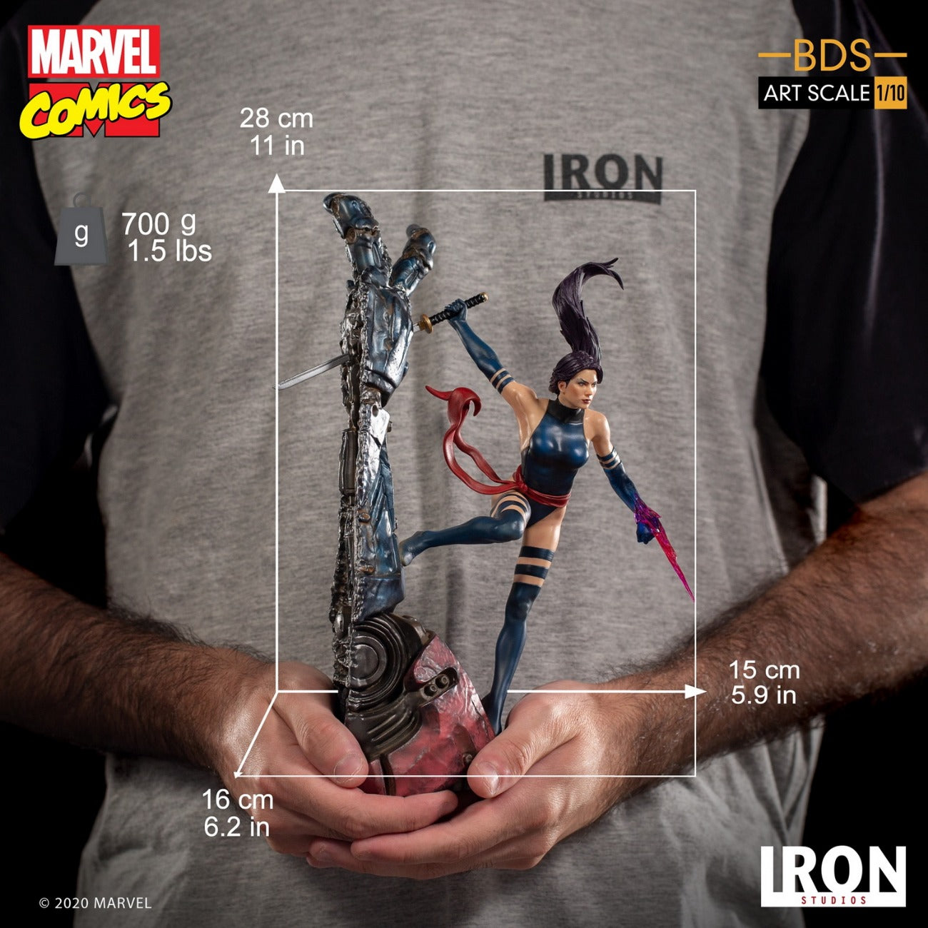 Iron Studios MARCAS28420-10 - Marvel Comics - X-Men - Psylocke