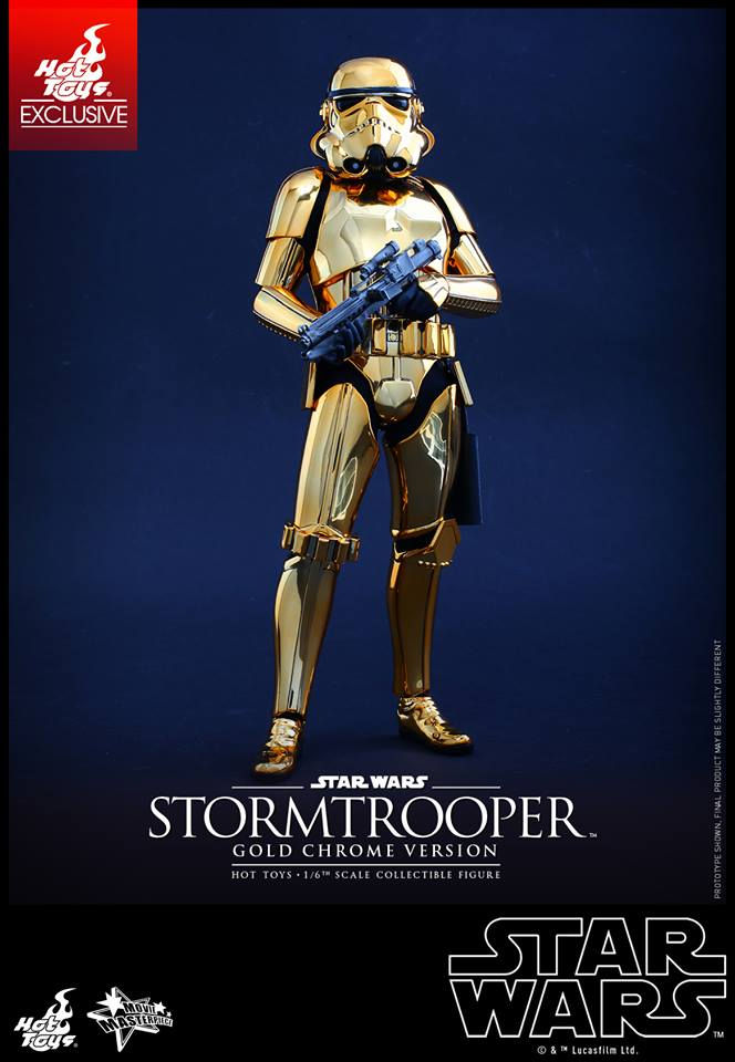 Hot Toys MMS364 - Star Wars - Stormtrooper Gold Chrome Version