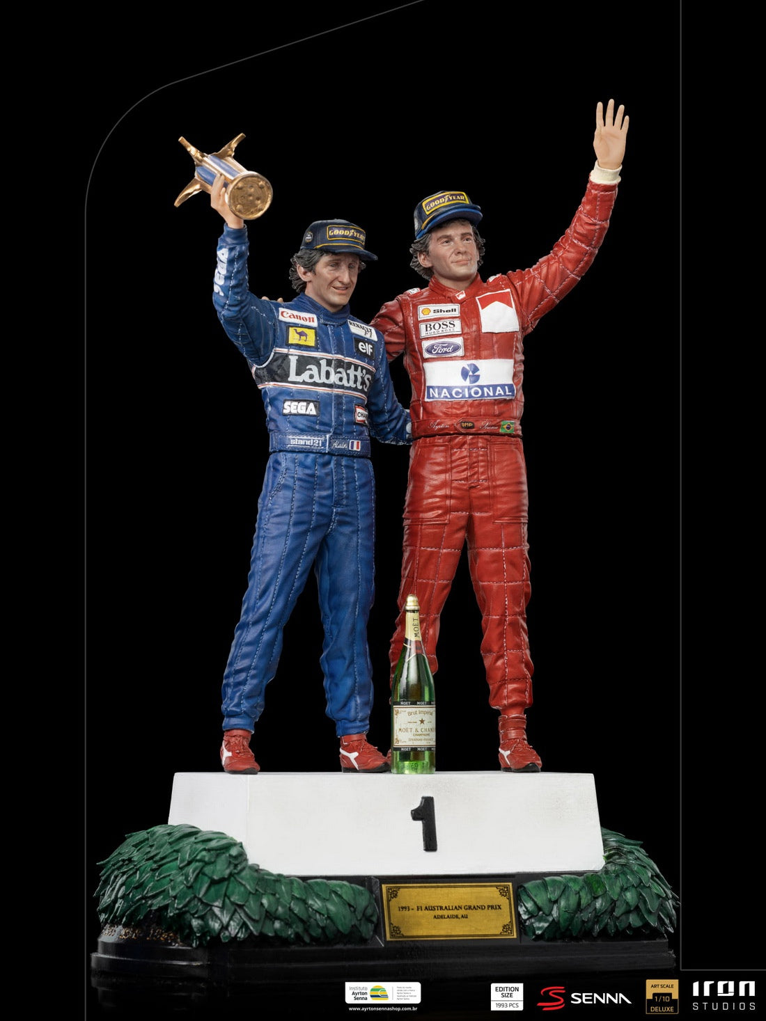 Iron Studios ASENNA56121-10 - The Last Podium - Alain Prost and Ayrton Senna