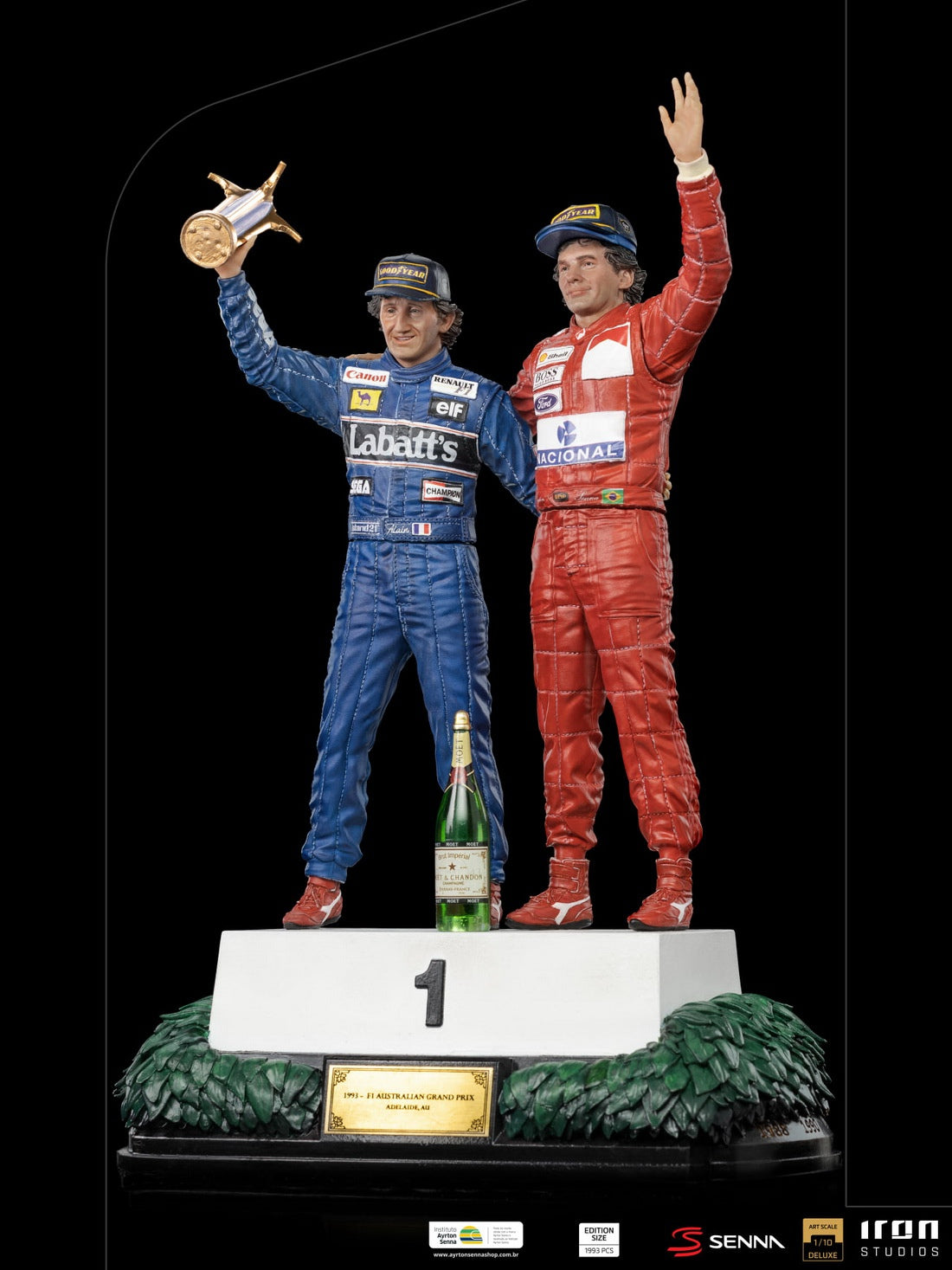 Iron Studios ASENNA56121-10 - The Last Podium - Alain Prost and Ayrton Senna