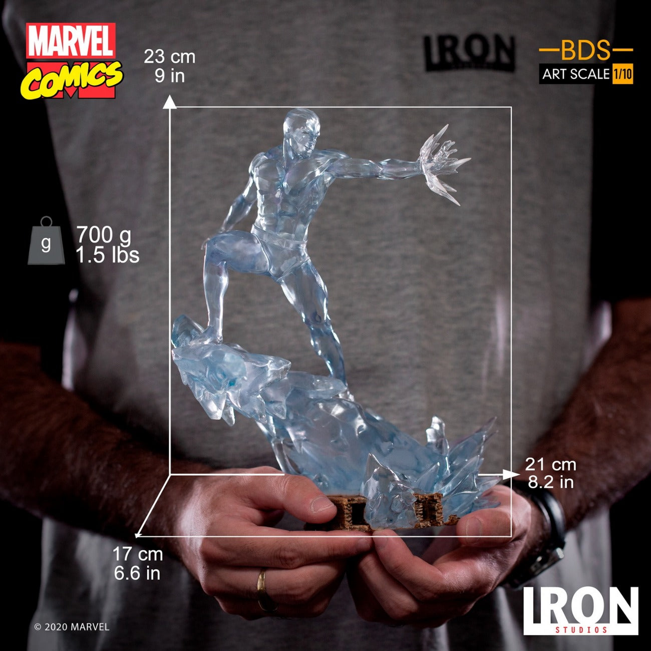 Iron Studios MARCAS28220-10 - Marvel Comics - X-Men - Iceman