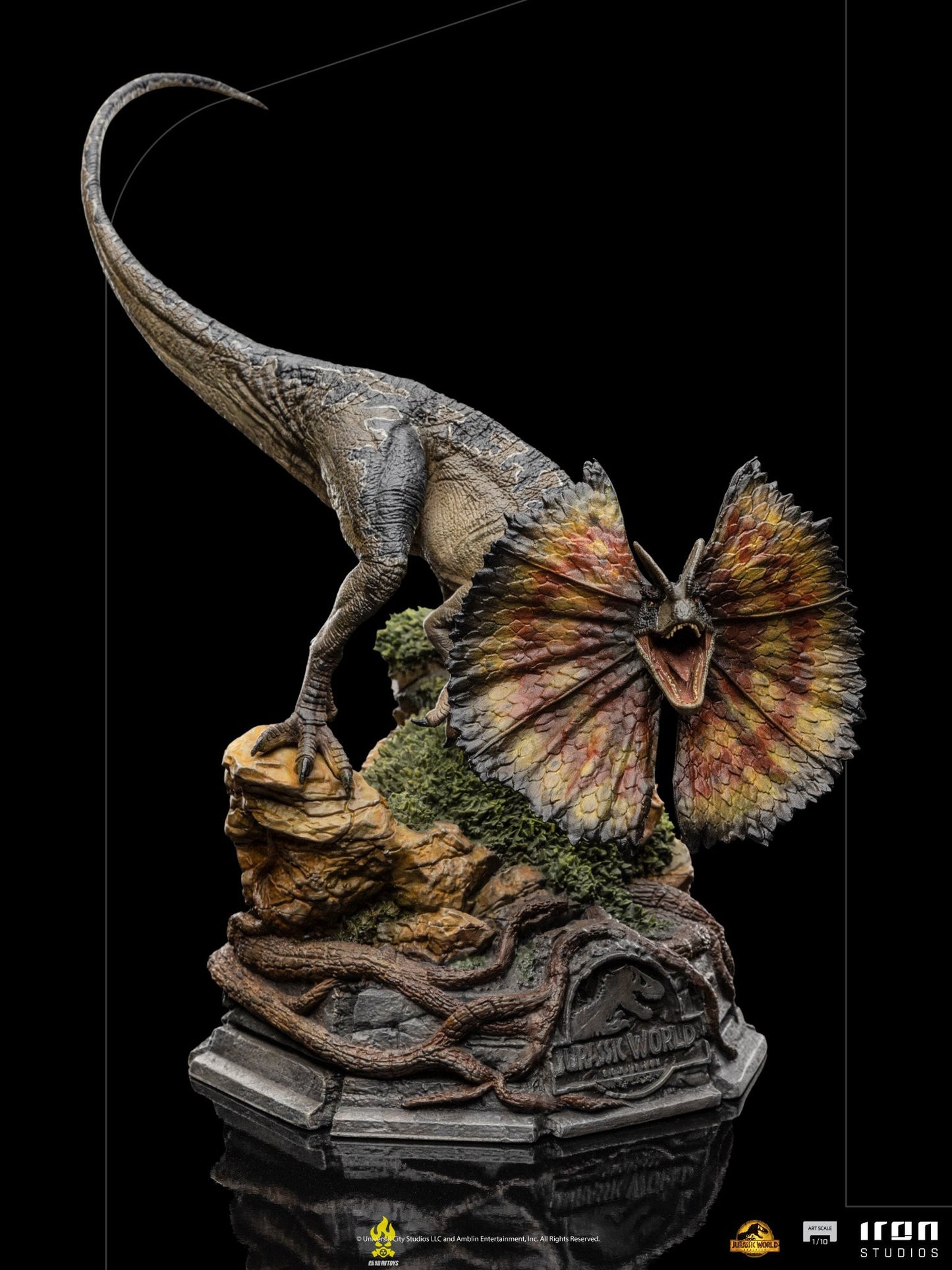 Iron Studios UNIVJP69222-10 - Jurassic Park - Dilophosaure Standard