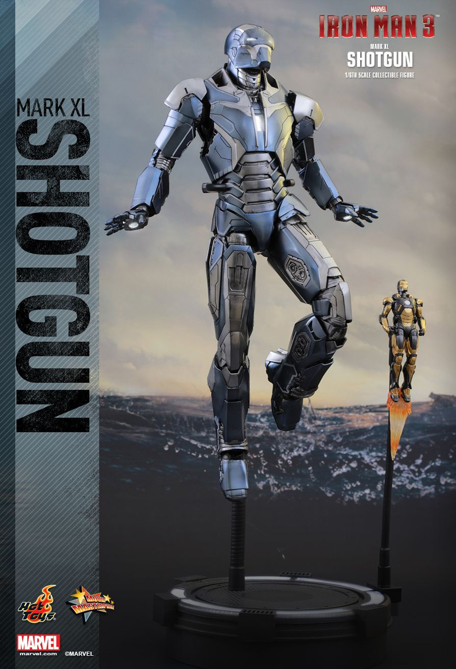 Hot Toys MMS309B - Marvel Comics - Iron Man 3 - Iron Man Shotgun Mark 40 Deluxe Version