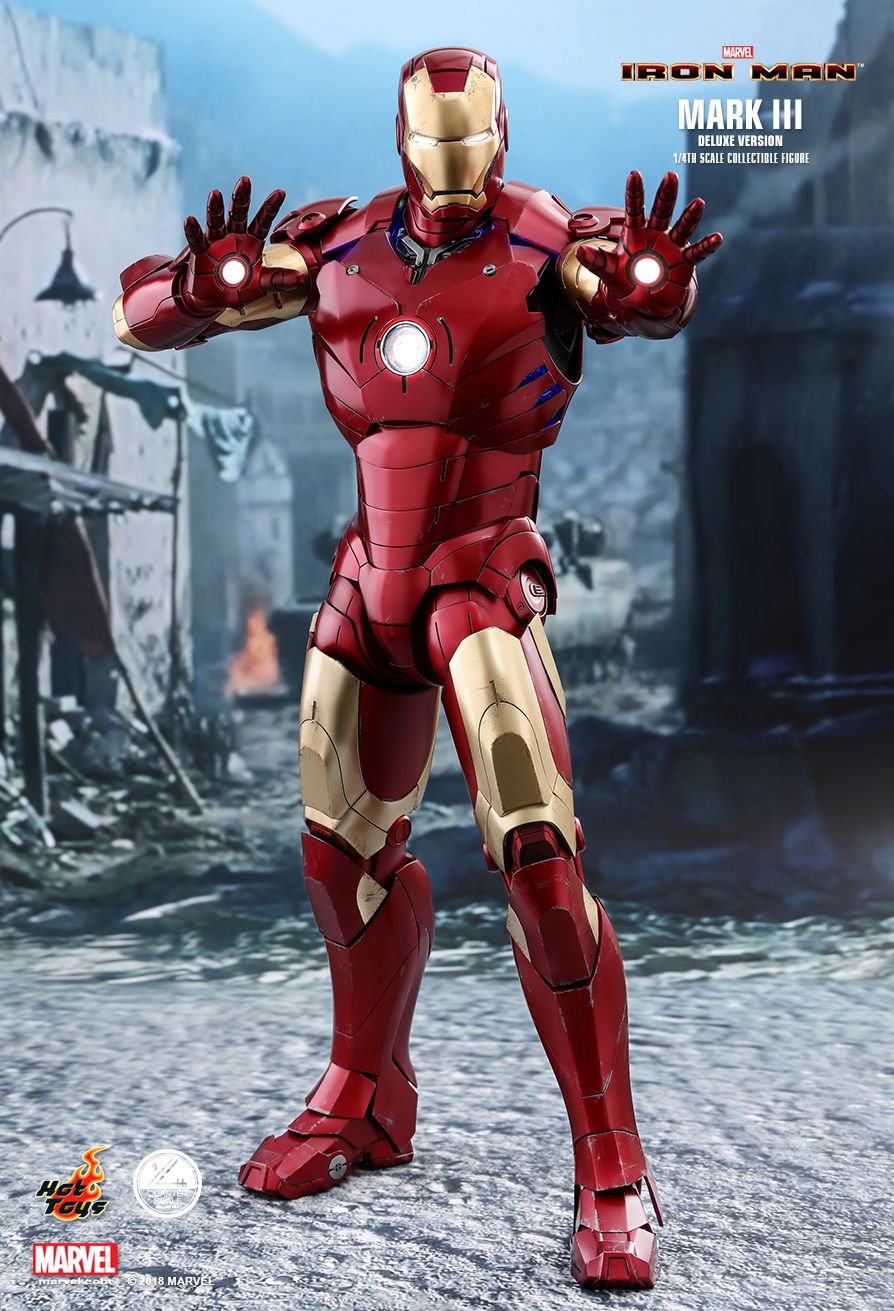 Hot Toys QS012 - Marvel Comics - Iron Man - Iron Man Mark 3 Deluxe Version