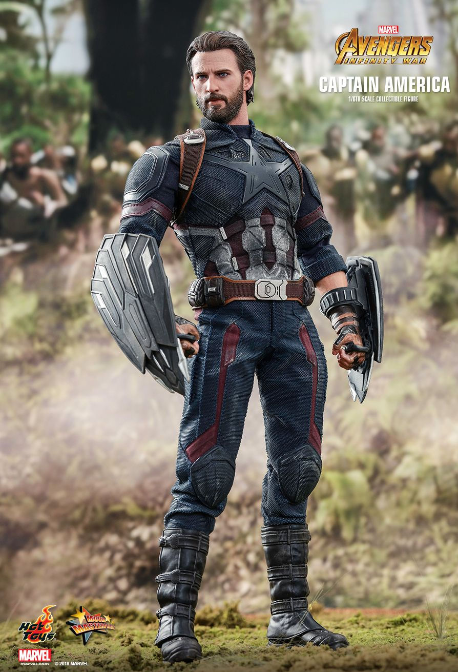 Hot Toys MMS480 - Marvel Comics - Avengers 3 : Infinity War - Captain America Movie Promo Edition Standard Version