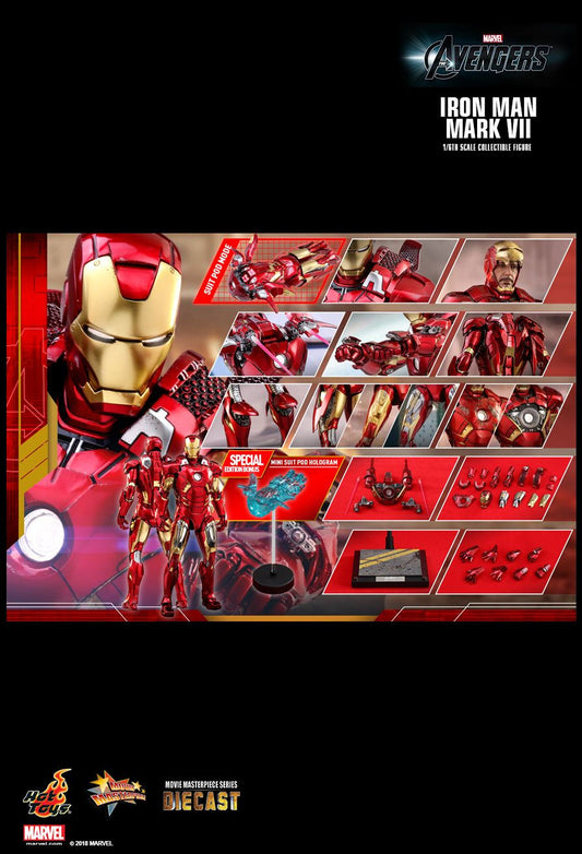 Hot Toys MMS500D27B - Marvel Comics - The Avengers - Iron Man Mark 7 Deluxe Version