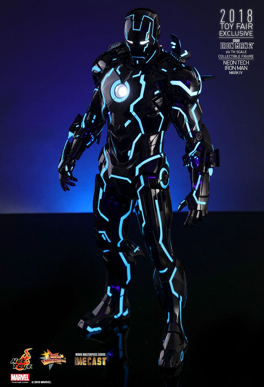 Hot Toys MMS485D24 - Marvel Comics - Iron Man 2 - Neon Tech Iron Man Mark IV