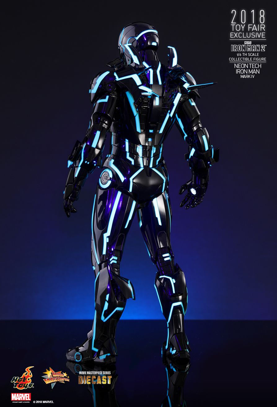 Hot Toys MMS485D24 - Marvel Comics - Iron Man 2 - Neon Tech Iron Man Mark IV