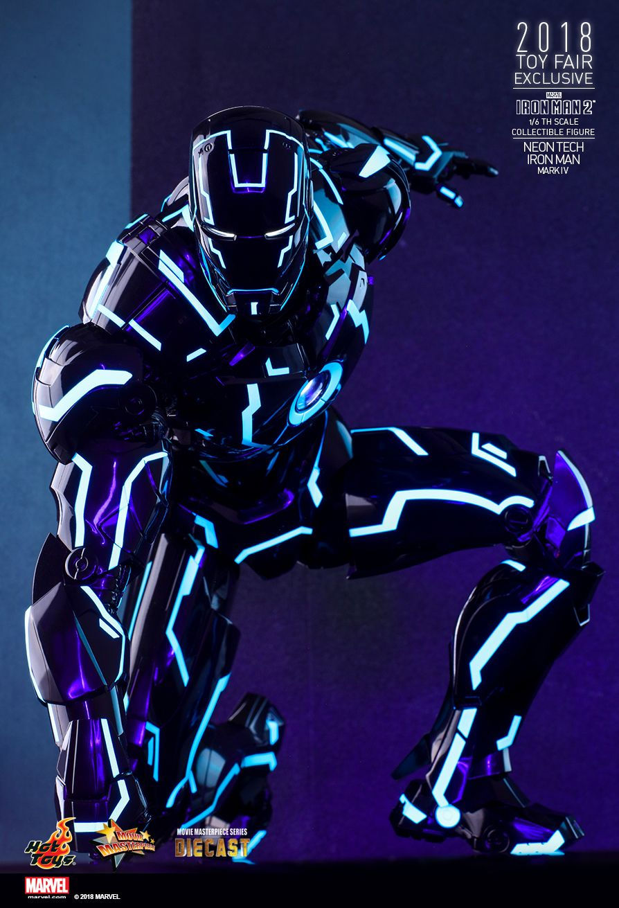 Hot Toys MMS485D24 - Marvel Comics - Iron Man 2 - Neon Tech Iron Man Mark IV