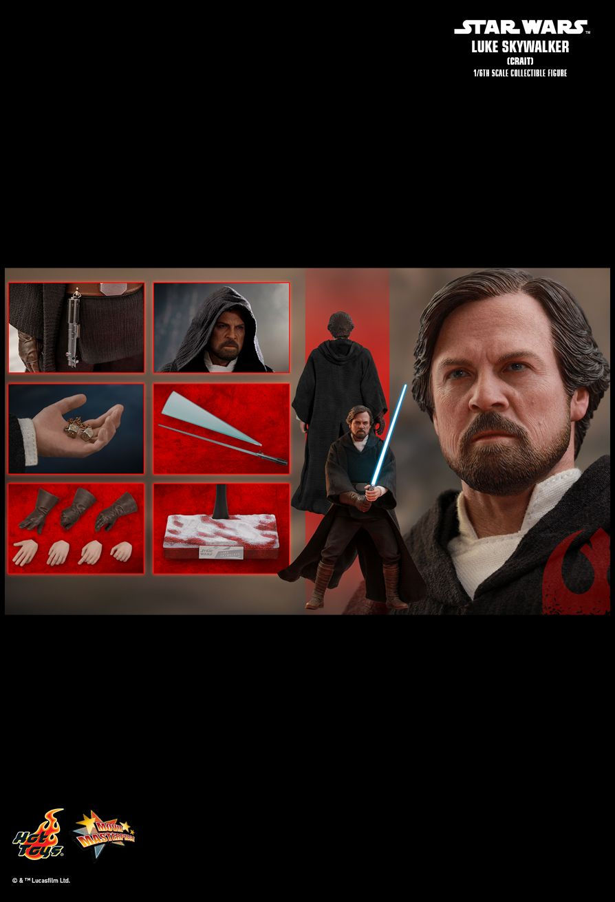 Hot Toys MMS507 - Star Wars : The Last Jedi - Luke Skywalker Crait Version