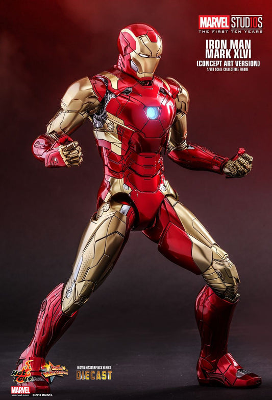 Hot Toys MMS489D25 - Marvel Comics - Marvel Studios : The First Ten Years - Iron Man Mark XLVI Concept Art Version