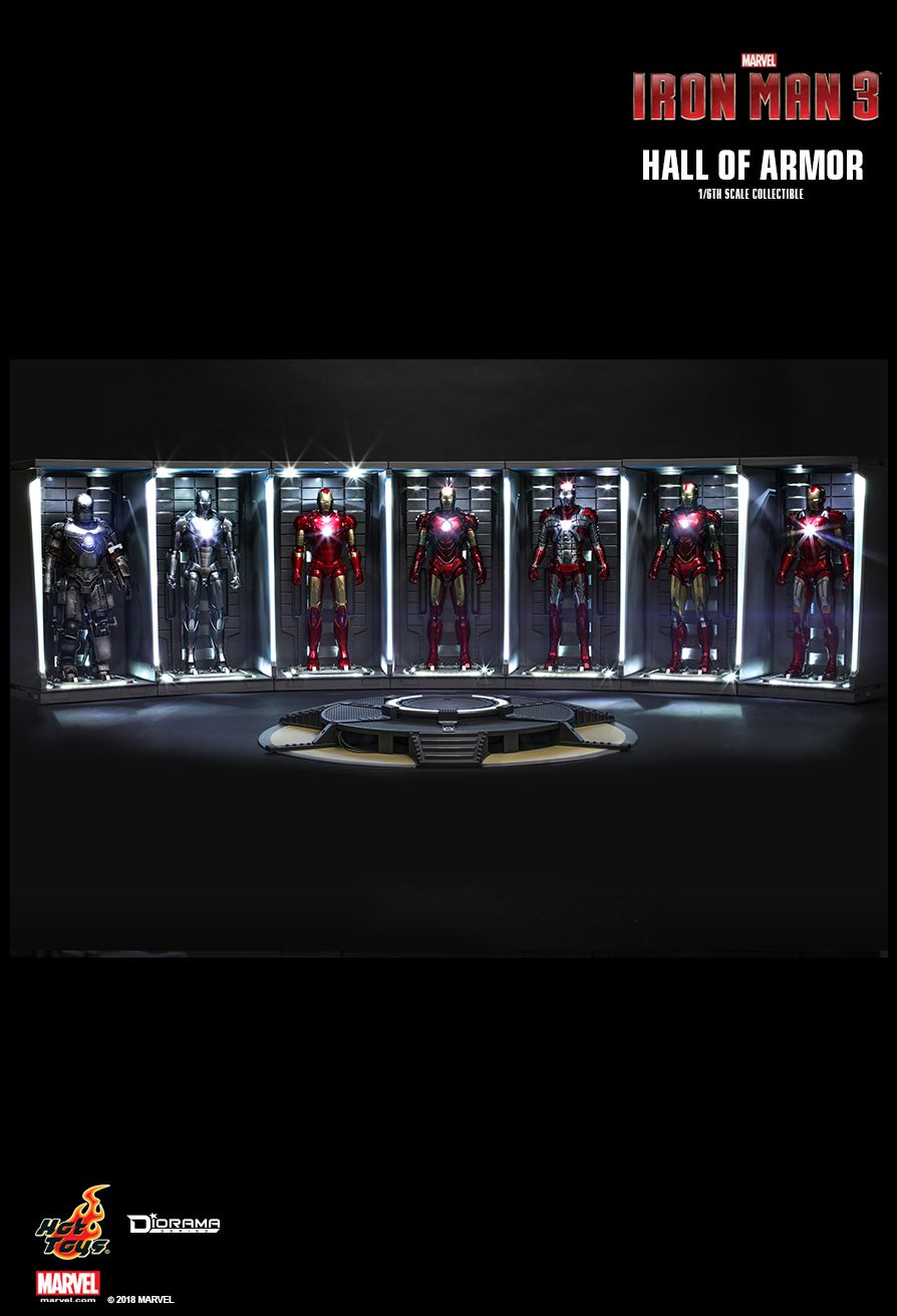 Hot Toys DS001 - Marvel Comics - Iron Man 2 - Hall Of Armor 7 box【Back-Order】