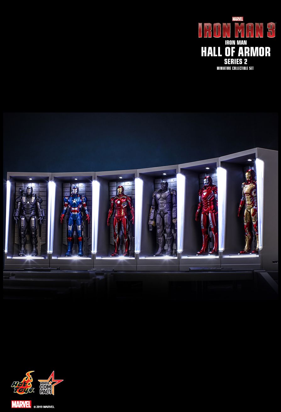 Hot Toys MMSC014-MMSC020 - Marvel Comics - Iron Man 3 - Iron Man Hall Of Armor Series 2