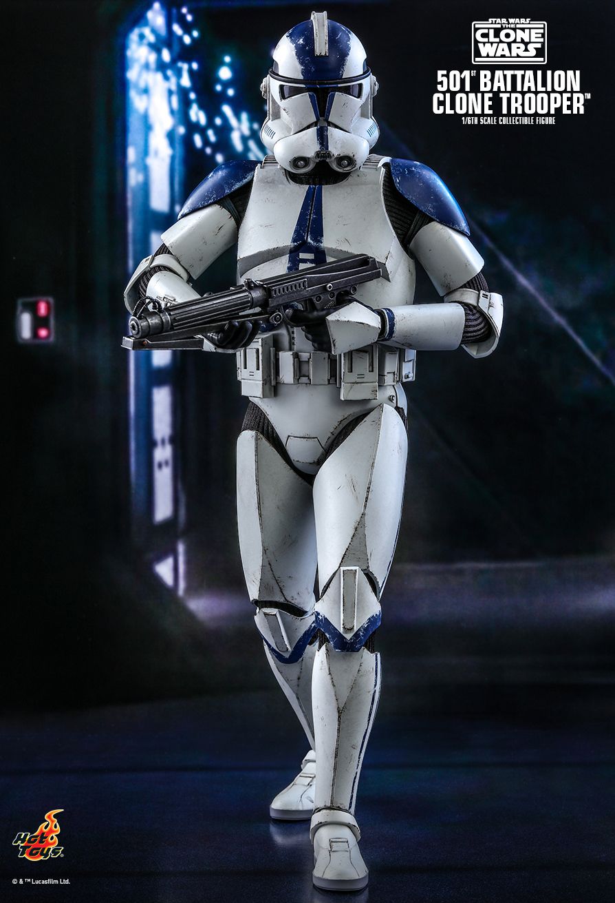 Hot Toys TMS022 - Star Wars : The Clone Wars - 501ST Battalion Clone Trooper Standard Version