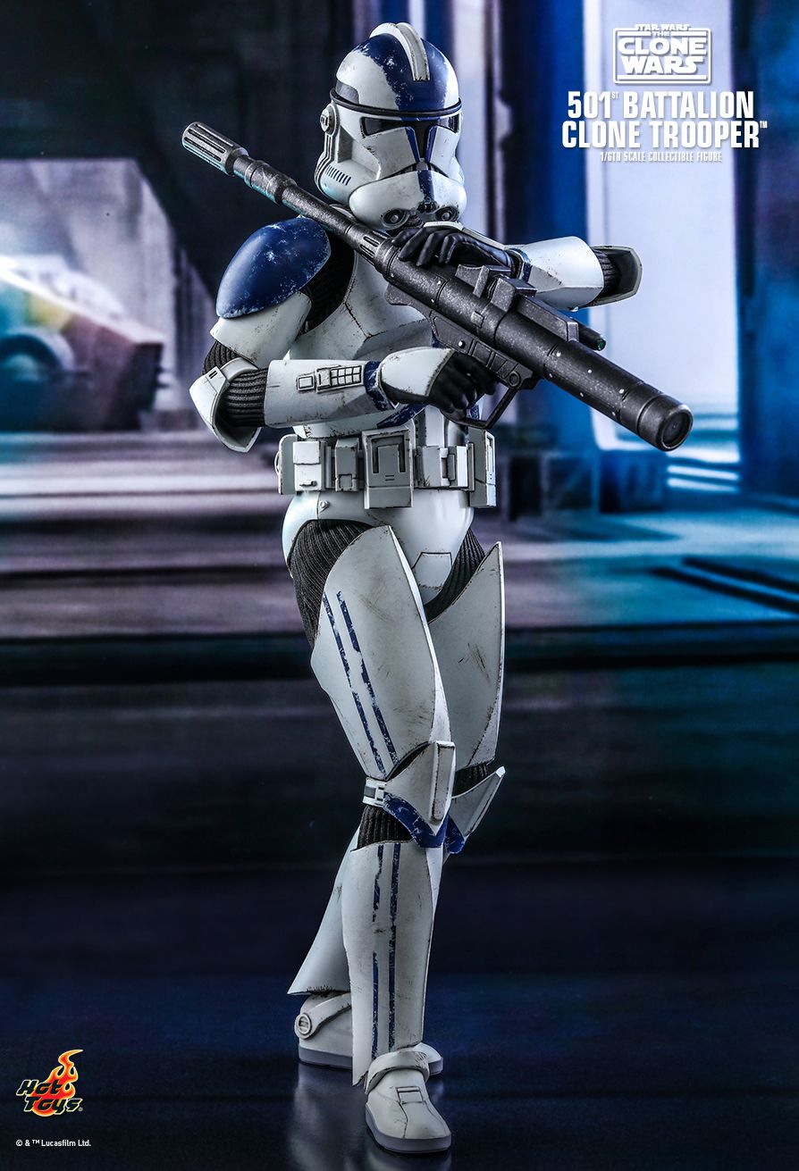 Hot Toys TMS022 - Star Wars : The Clone Wars - 501ST Battalion Clone Trooper Standard Version