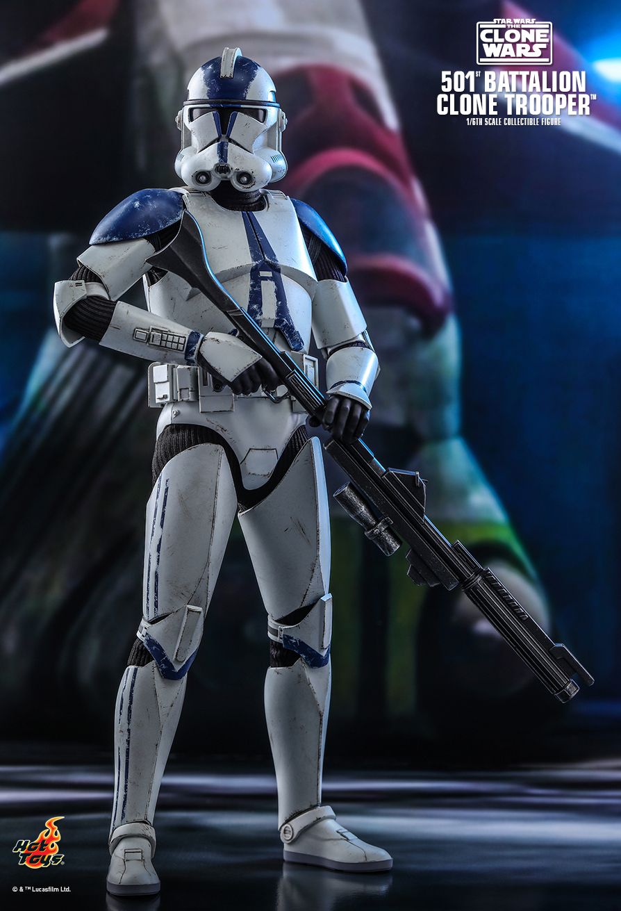 Hot Toys TMS022 - Star Wars : The Clone Wars - 501ST Battalion Clone Trooper Standard Version