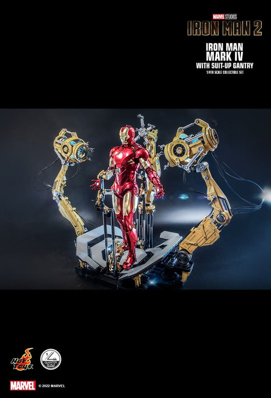 Hot Toys QS021 - Marvel Comics - Iron Man 2 - Iron Man Mark IV With Suit Up Gantry Version