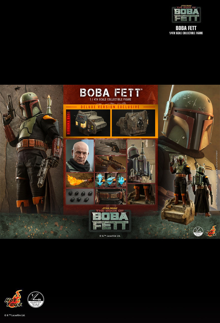 Hot Toys QS023 - Star Wars : The Book Of Boba Fett - Boba Fett Deluxe Version