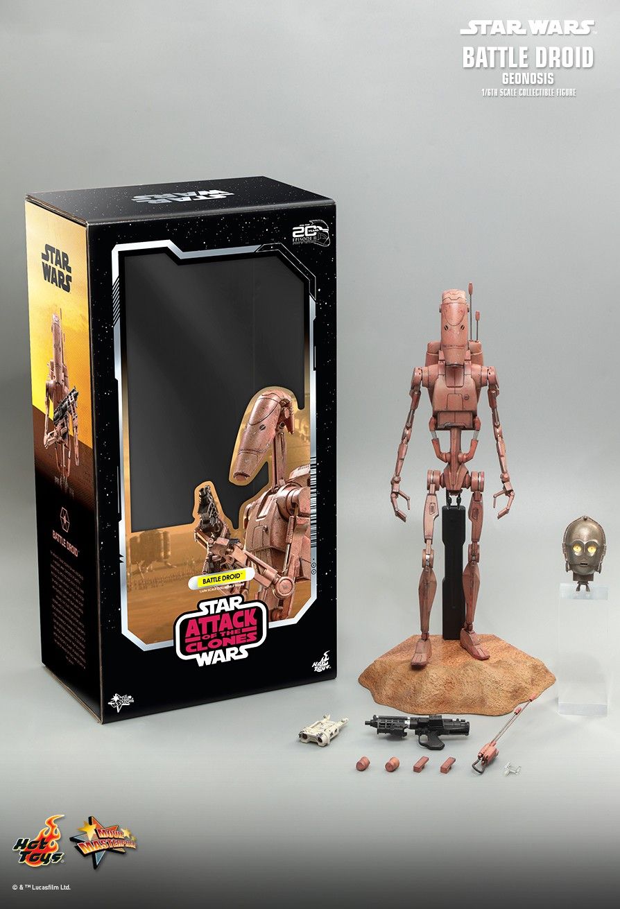 Hot Toys MMS649 - Star Wars Episode II : Attack Of The Clones - Battle Droid Geonosis Version