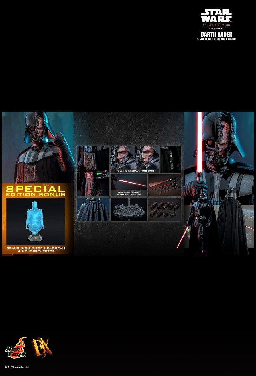 Hot Toys DX27B - Star Wars : Obi Wan Kenobi - Darth Vader Deluxe Version