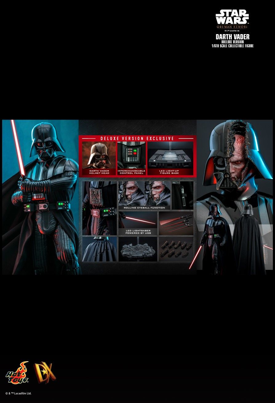 Hot Toys DX28B - Star Wars : Obi Wan Kenobi - Darth Vader Deluxe Version