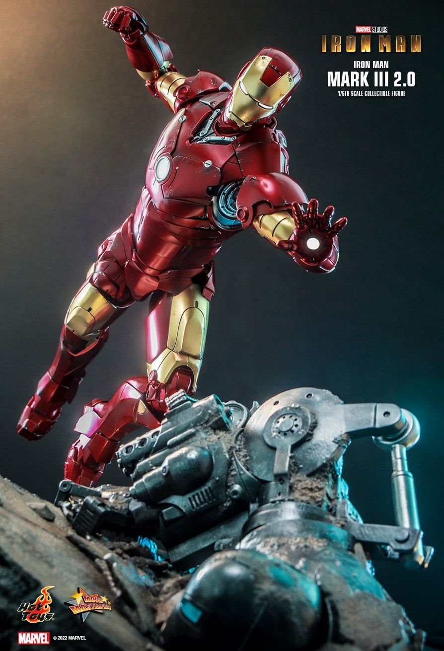 Hot Toys MMS664D48B - Marvel Comics - Iron Man - Iron Man Mark III 2.0 Deluxe Version