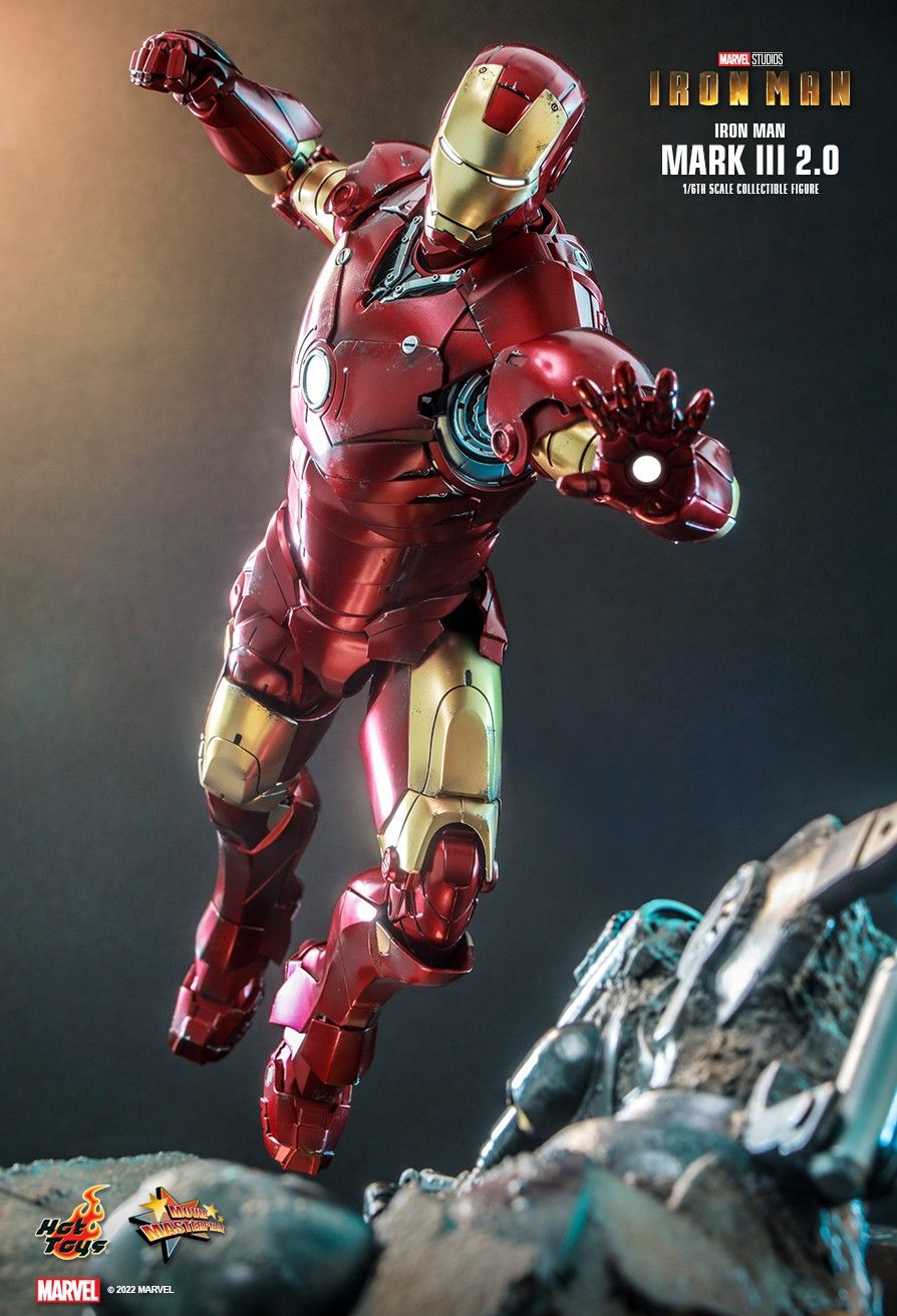 Hot Toys MMS664D48B - Marvel Comics - Iron Man - Iron Man Mark III 2.0 Deluxe Version