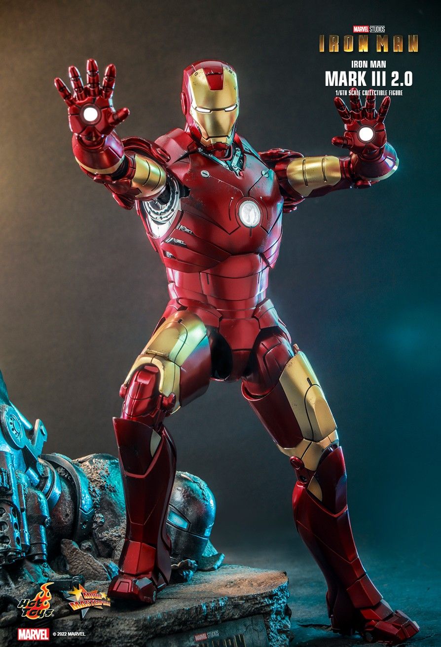 Hot Toys MMS664D48B - Marvel Comics - Iron Man - Iron Man Mark III 2.0 Deluxe Version