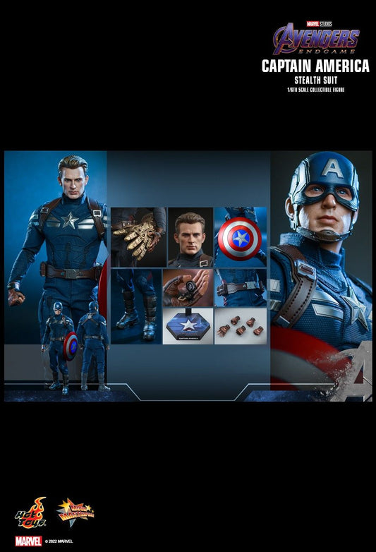 Hot Toys MMS607 - Marvel Comics - Avengers : Endgame - Captain America Stealth Suit Version