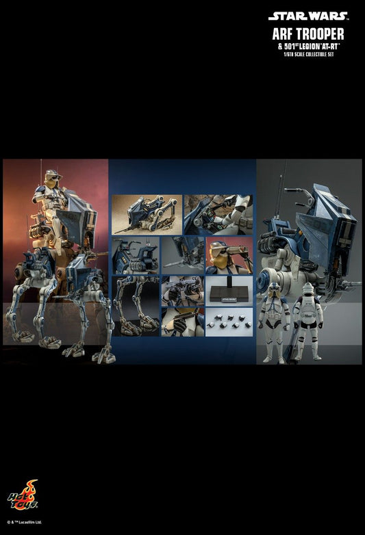 Hot Toys TMS091 - Star Wars : The Clone Wars - Arf Trooper & 501ST Legion AT-RT【Pre-Order】