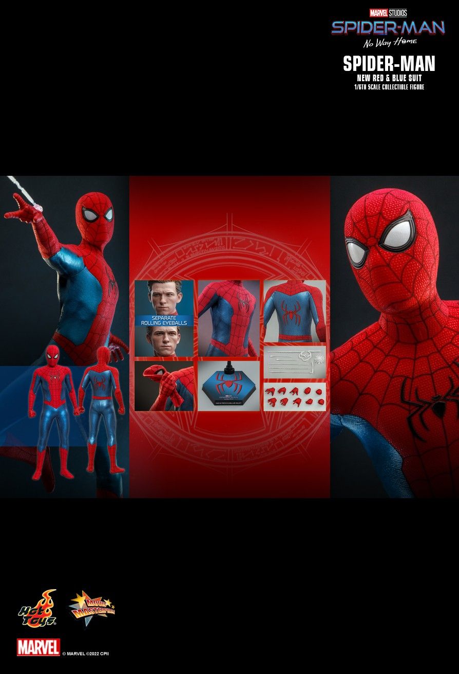 Hot Toys MMS679 - Marvel Comics - Spider Man : No Way Home - Spider Man New Red And Blue Suit Standard Version【Pre-Order】