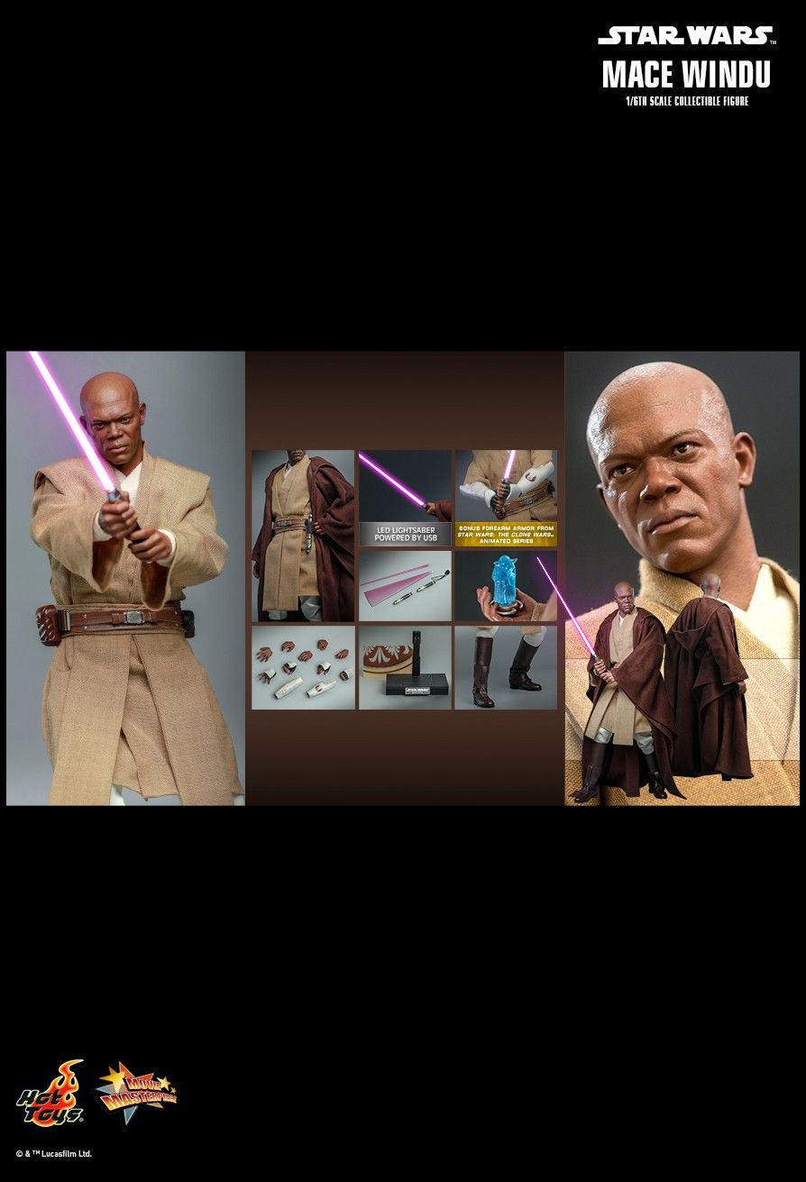 Hot Toys MMS681 - Star Wars II : Attack Of The Clones - Mace Windu【Pre-Order】