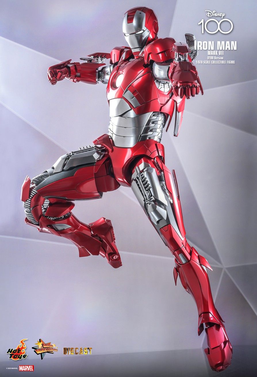 Hot Toys MMS696D54 - Marvel Comics - Disney 100 - Iron Man Mark VII