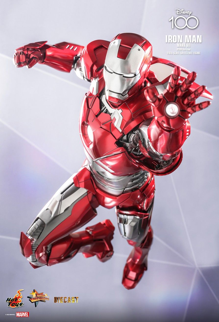 Hot Toys MMS696D54 - Marvel Comics - Disney 100 - Iron Man Mark VII