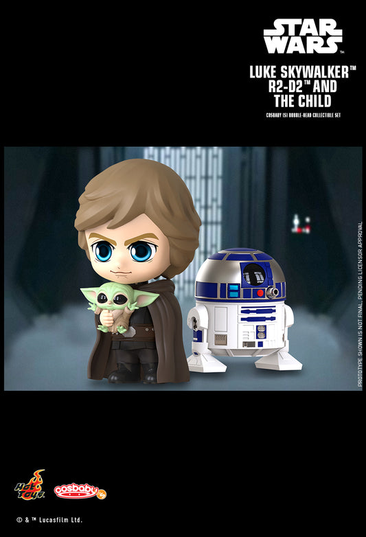 Hot Toys COSB866 - Star Wars : The Mandalorian - Luke Skywalker & R2D2 & The Child
