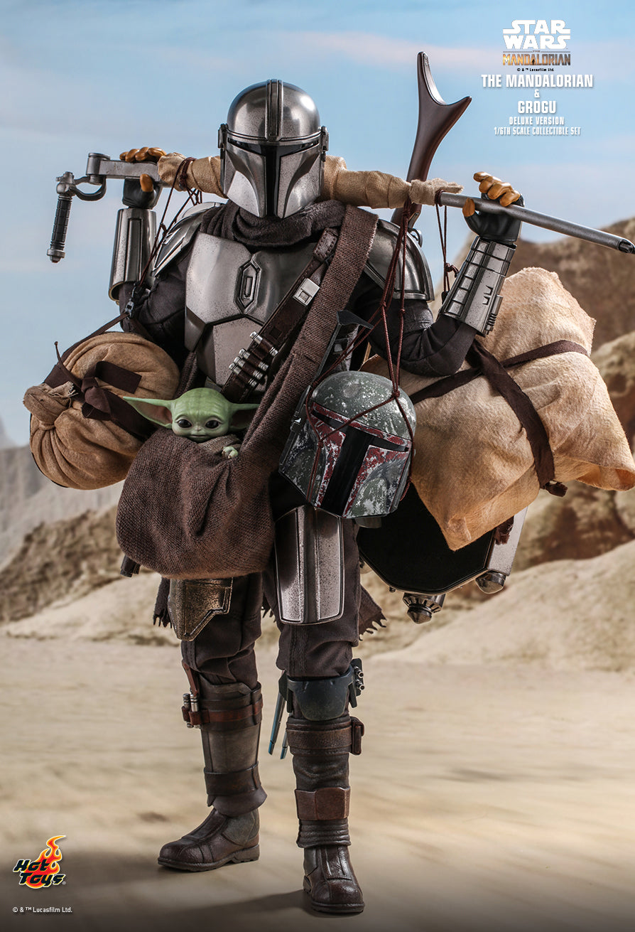 Hot Toys TMS052 - Star Wars : The Mandalorian - The Mandalorian & Grogu Deluxe Version