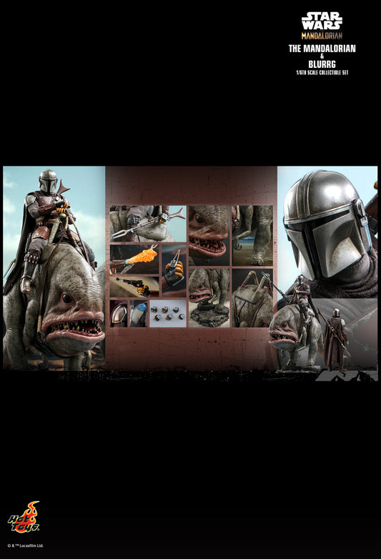 Hot Toys TMS046 - Star Wars : The Mandalorian - Mandalorian & Blurrg