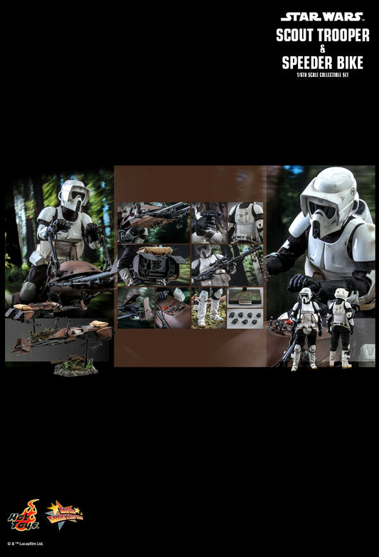 Hot Toys MMS612 - Star Wars : Return Of The Jedi - Scout Trooper & Speeder Biker