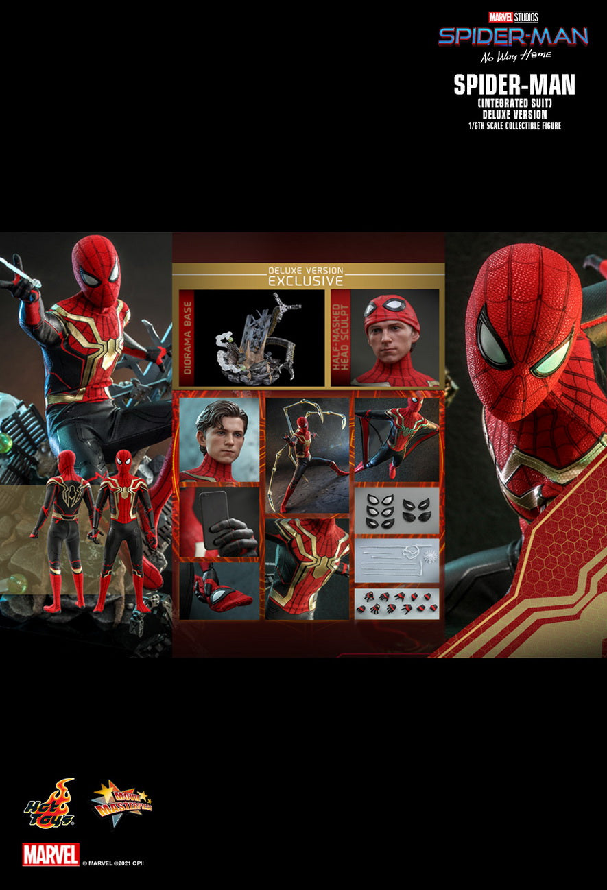 Hot Toys MMS624 - Marvel Comics - Spider Man : No Way Home - Spider Man Integrated Suit Deluxe Version