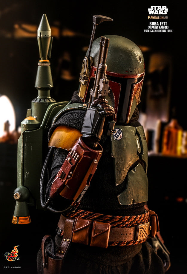 Hot Toys TMS055 - Star Wars : The Mandalorian - Boba Fett Repaint Armor Version Standard Version