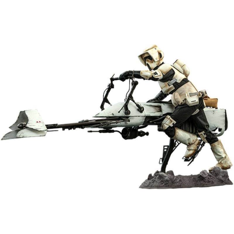 Hot Toys TMS017 - Star Wars - The Mandalorian - Scout Trooper And Speeder Bike