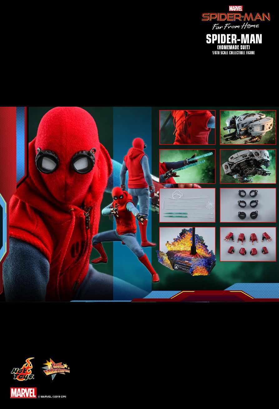 Hot Toys MMS552 - Marvel Comics - Spider-Man : Far From Home - Spider-Man Homemade Suit Version