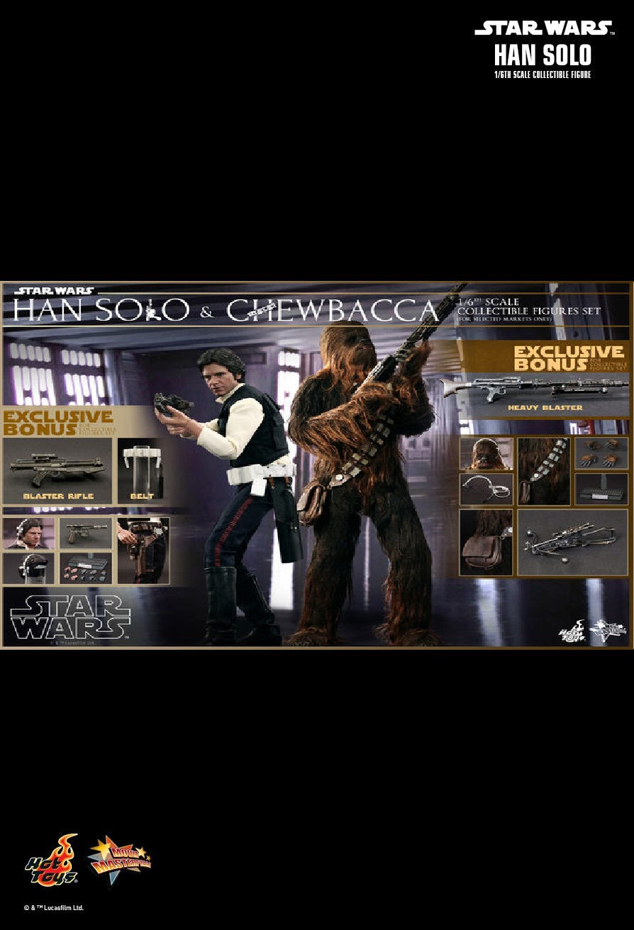 Hot Toys MMS263 - Star Wars 4 : A New Hope - Han Solo & Chewbacca【Back-Order】