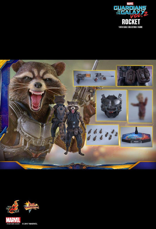 Hot Toys MMS410 - Marvel Comics - Guardians Of The Galaxy Vol. 2 - Rocket Standard Version