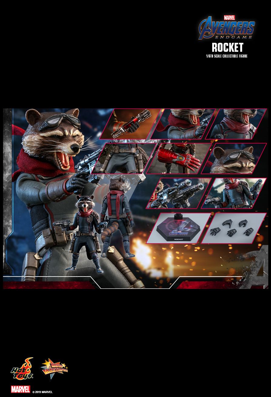 Hot Toys MMS548 -Marvel Comics - Avengers : Endgame - Rocket