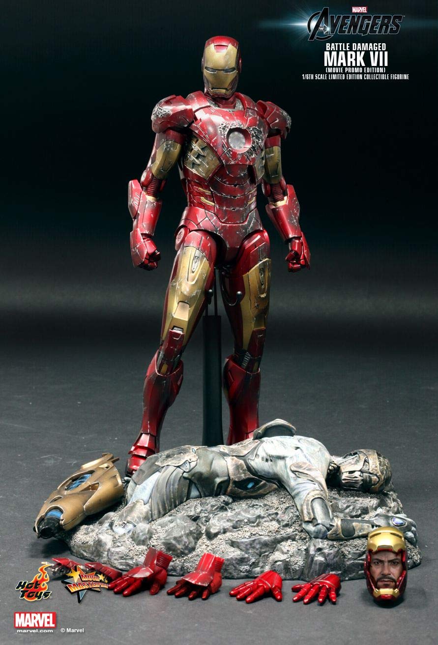 Hot Toys MMS196 - Marvel Comics - The Avengers - Iron Man Battle Damaged Version Mark 7