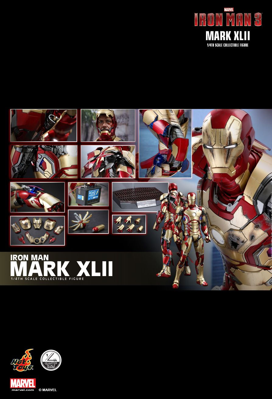 Hot Toys QS007 - Marvel Comics - Iron Man 3 - Iron Man Mark 42 Standard Version